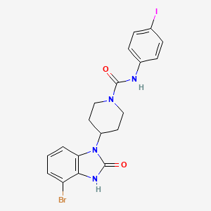 molecular formula C19H18BrIN4O2 B10796834 TH5487 