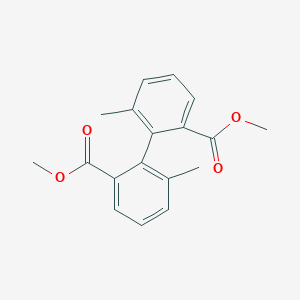 molecular formula C18H18O4 B107991 Dimethyl 6,6'-dimethyl[1,1'-biphenyl]-2,2'-dicarboxylate CAS No. 93878-26-3