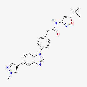 molecular formula C26H26N6O2 B10799408 PZ-1190 