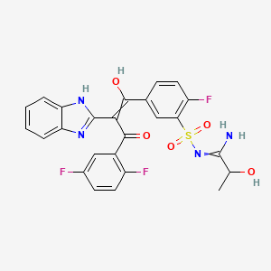 molecular formula C25H19F3N4O5S B10799522 Opigolix 