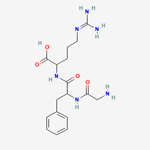 molecular formula C17H26N6O4 B10799635 Gly-Phe-Arg 
