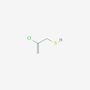 molecular formula C3H5ClS B107998 2-Chloroprop-2-ene-1-thiol CAS No. 18616-08-5
