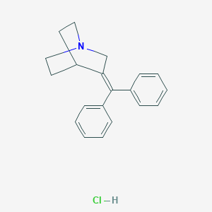molecular formula C20H22ClN B000108 3-(Diphenylmethylene)quinuclidine hydrochloride CAS No. 60697-89-4