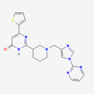 molecular formula C21H21N7OS B10800155 Ribocil-C Racemate 
