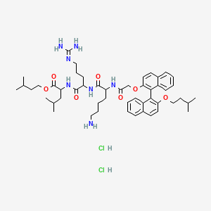 molecular formula C50H73Cl2N7O7 B10800273 AVX 13616 