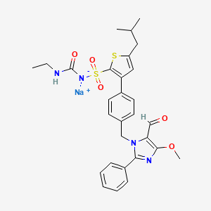 molecular formula C29H31N4NaO5S2 B10800321 AVE 0991 sodium salt 