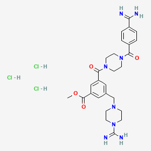 molecular formula C27H37Cl3N8O4 B10800388 CBB1007 trihydrochloride 