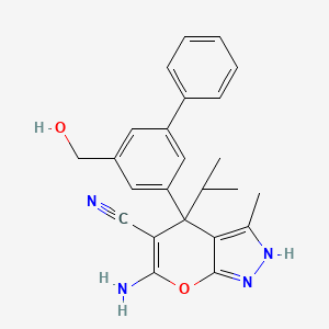 molecular formula C24H24N4O2 B10800731 (+)-SHIN1 