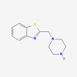 molecular formula C12H15N3S B10801300 2-(Piperazin-1-ylmethyl)-1,3-benzothiazole 