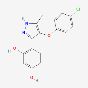 molecular formula C16H13ClN2O3 B10801531 FGFR1 inhibitor-17 