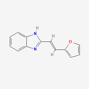 molecular formula C13H10N2O B10801995 2-[(E)-2-(furan-2-yl)ethenyl]-1H-benzimidazole 