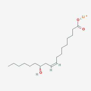 molecular formula C18H33LiO3 B108022 Lithium ricinoleate CAS No. 15467-06-8