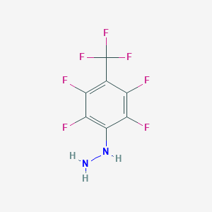 molecular formula C7H3F7N2 B108026 [2,3,5,6-Tetrafluoro-4-(trifluoromethyl)phenyl]hydrazine CAS No. 1868-85-5