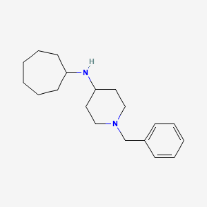 molecular formula C19H30N2 B10802673 1-benzyl-N-cycloheptylpiperidin-4-amine 