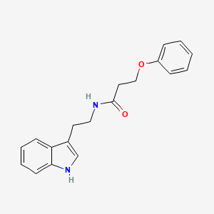 molecular formula C19H20N2O2 B10802868 N-[2-(1H-indol-3-yl)ethyl]-3-phenoxypropanamide 