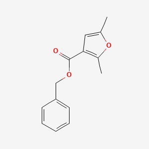 molecular formula C14H14O3 B10803553 Benzyl 2,5-dimethylfuran-3-carboxylate 