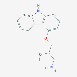molecular formula C15H16N2O2 B108037 1-amino-3-(9H-carbazol-4-yloxy)propan-2-ol CAS No. 72955-96-5