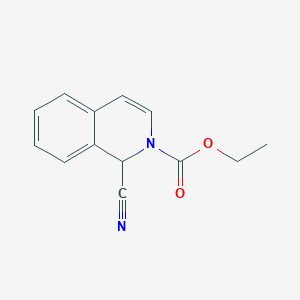 molecular formula C13H12N2O2 B108038 ethyl 1-cyano-1H-isoquinoline-2-carboxylate CAS No. 17954-22-2