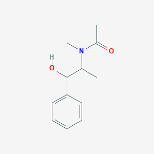 molecular formula C12H17NO2 B108043 N-(1-hydroxy-1-phenylpropan-2-yl)-N-methylacetamide CAS No. 16413-75-5