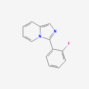 molecular formula C13H9FN2 B10804528 3-(2-Fluorophenyl)imidazo[1,5-a]pyridine 