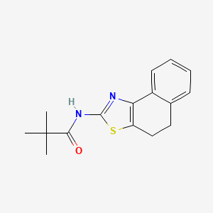 molecular formula C16H18N2OS B10804579 N-(4,5-dihydrobenzo[e][1,3]benzothiazol-2-yl)-2,2-dimethylpropanamide 