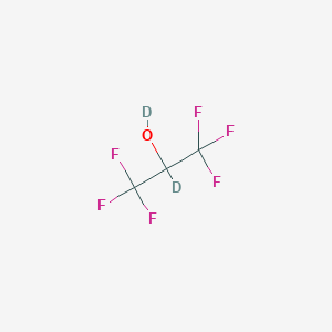 molecular formula C3H2F6O B108054 1,1,1,3,3,3-六氟(2-2H)丙烷-2-(2H)醇 CAS No. 38701-74-5