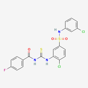 molecular formula C20H14Cl2FN3O3S2 B10805480 Phosphatidylcholine transfer protein inhibitor-2 