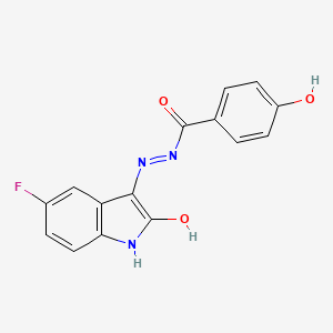 molecular formula C15H10FN3O3 B10805565 c-Met-IN-15 