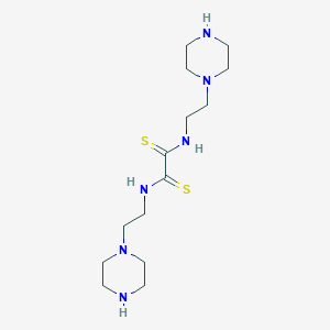 molecular formula C14H28N6S2 B108056 Piperazine, 1,1-dithiooxalyldiiminodiethylenedi- CAS No. 17551-76-7
