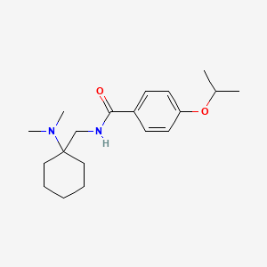 molecular formula C19H30N2O2 B10805642 N-{[1-(dimethylamino)cyclohexyl]methyl}-4-(propan-2-yloxy)benzamide 