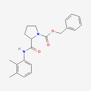 molecular formula C21H24N2O3 B10805947 Benzyl 2-((2,3-dimethylphenyl)carbamoyl)pyrrolidine-1-carboxylate 