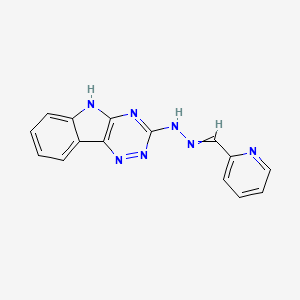 molecular formula C15H11N7 B10806090 N-Pyridin-2-ylmethylene-N'-(9H-1,3,4,9-tetraaza-fluoren-2-yl)-hydrazine 