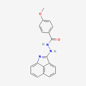 molecular formula C19H15N3O2 B10806415 N'-(benzo[cd]indol-2-yl)-4-methoxybenzohydrazide 