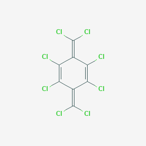 molecular formula C8Cl8 B108065 1,2,4,5-Tetrachloro-3,6-bis(dichloromethylidene)cyclohexa-1,4-diene CAS No. 16955-42-3