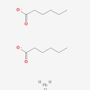 molecular formula C12H22O4Pb B108067 Lead dihexanoate CAS No. 15773-53-2