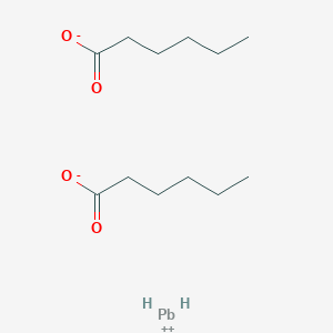 Hexanoate;lead(2+) dihydride
