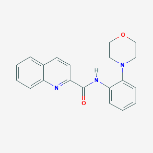 molecular formula C20H19N3O2 B10807264 N-(2-morpholin-4-ylphenyl)quinoline-2-carboxamide 