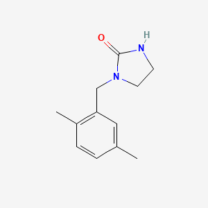 molecular formula C12H16N2O B10807285 1-(2,5-Dimethylbenzyl)imidazolidin-2-one 