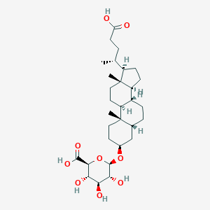 molecular formula C₃₀H₄₈O₉ B108075 Lithocholate 3-O-glucuronide CAS No. 75239-91-7