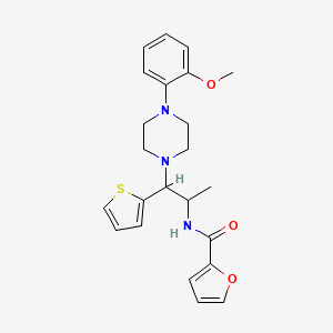 molecular formula C23H27N3O3S B10807641 N-[2-[4-(2-methoxyphenyl)piperazino]-1-methyl-2-(2-thienyl)ethyl]-2-furamide 