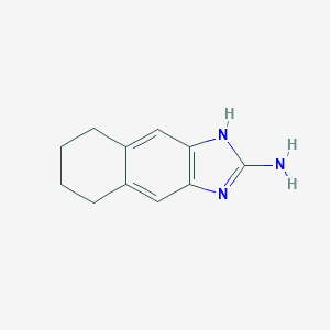 molecular formula C11H13N3 B010808 5,6,7,8-Tetrahydro-1H-naphtho[2,3-d]imidazol-2-amine CAS No. 110422-95-2