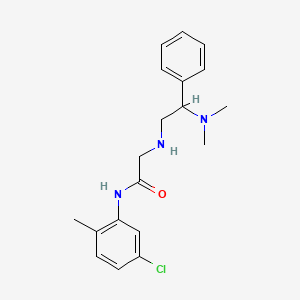 molecular formula C19H24ClN3O B10808437 N-(5-chloro-2-methylphenyl)-2-[[2-(dimethylamino)-2-phenylethyl]amino]acetamide;oxalic acid 