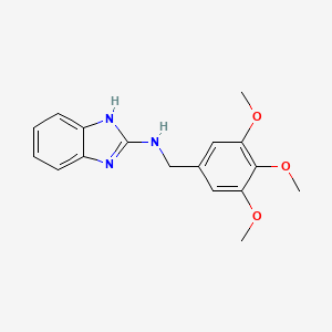 molecular formula C17H19N3O3 B10808827 N-(3,4,5-trimethoxybenzyl)-1H-benzimidazol-2-amine 