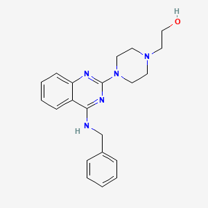molecular formula C21H25N5O B10809154 Ethanol, 2-[4-(4-benzylaminoquinazolin-2-yl)piperazin-1-yl]- 