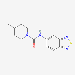 molecular formula C13H16N4OS B10809209 N-(2,1,3-benzothiadiazol-5-yl)-4-methylpiperidine-1-carboxamide 