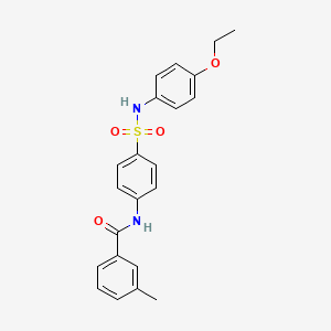 molecular formula C22H22N2O4S B10809376 N-[4-[(4-ethoxyphenyl)sulfamoyl]phenyl]-3-methylbenzamide 