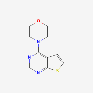 molecular formula C10H11N3OS B10809599 4-Thieno[2,3-d]pyrimidin-4-ylmorpholine 