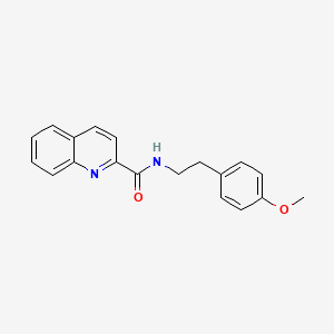 molecular formula C19H18N2O2 B10809624 N-[2-(4-methoxyphenyl)ethyl]quinoline-2-carboxamide CAS No. 785709-44-6