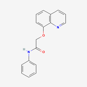 molecular formula C17H14N2O2 B10809645 N-phenyl-2-quinolin-8-yloxyacetamide 