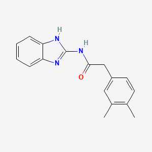 molecular formula C17H17N3O B10809698 N-(1H-benzimidazol-2-yl)-2-(3,4-dimethylphenyl)acetamide 